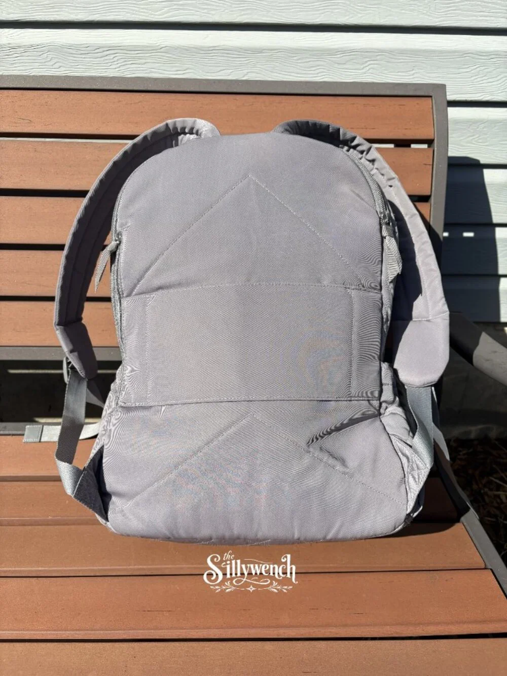 Vera Bradley Tranquil Grey Campus Backpack in Performance Twill
